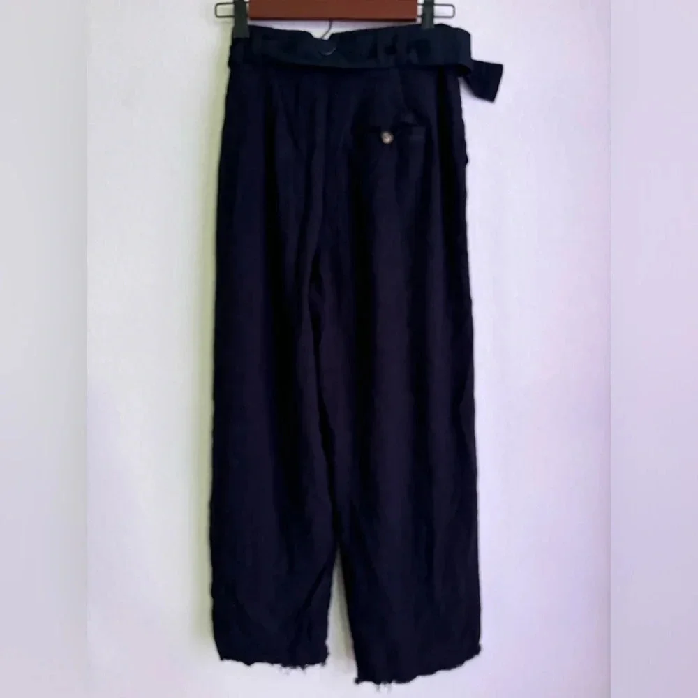 Free People High Waisted Linen Trouser